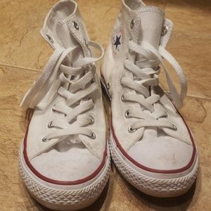 White Converse High Tops
